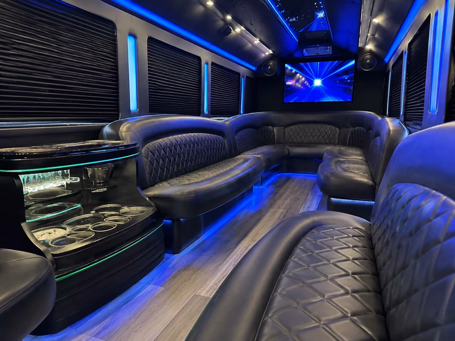 garland birthday party bus rental