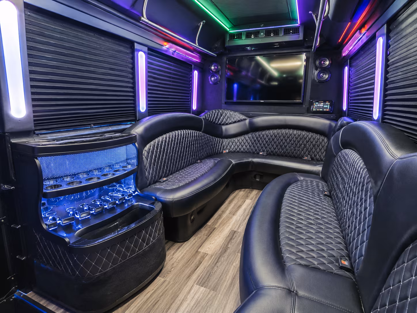 garland holiday party bus rental