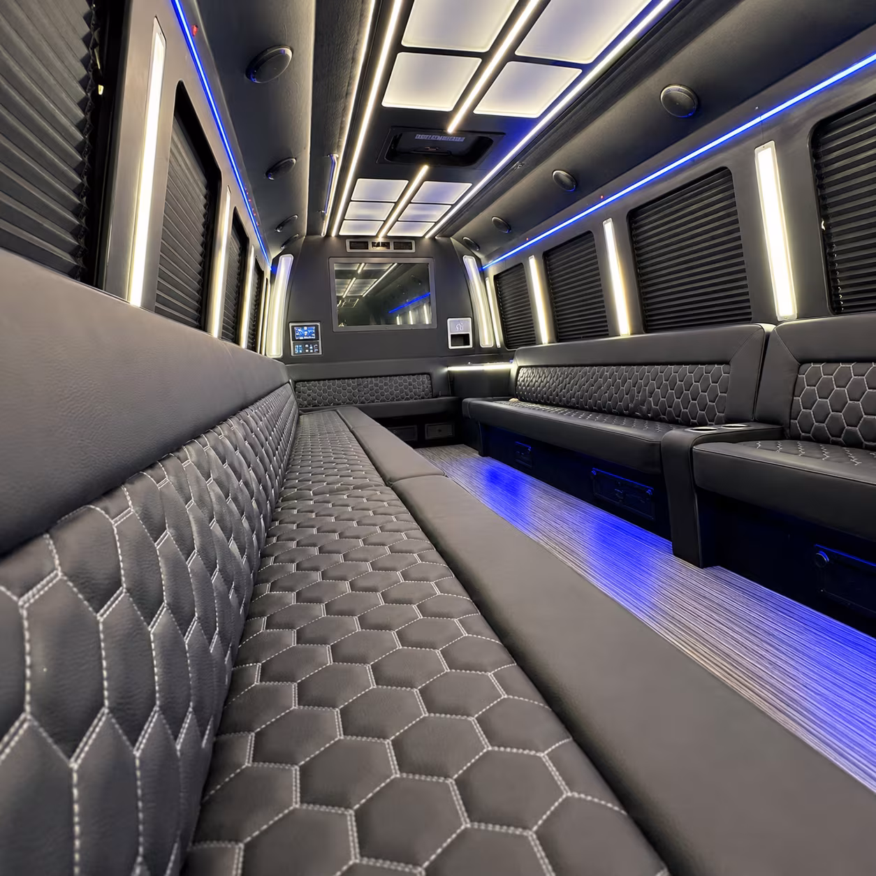 garland night out party bus rental