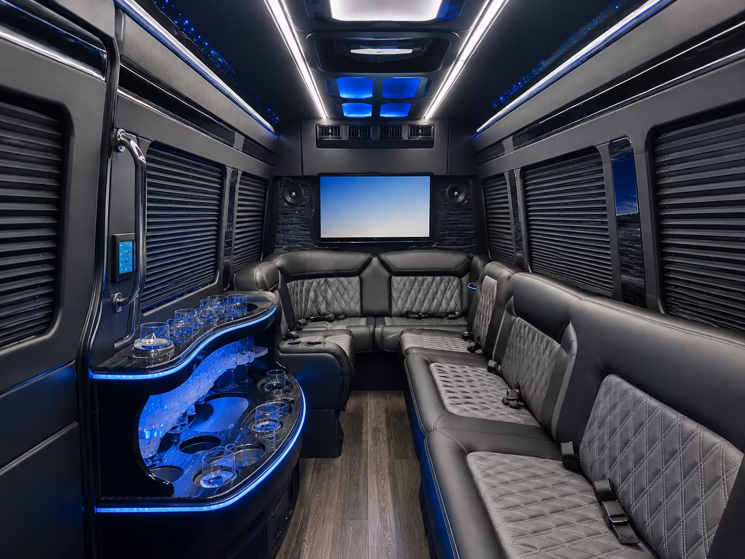 garland sprinter limousine interior