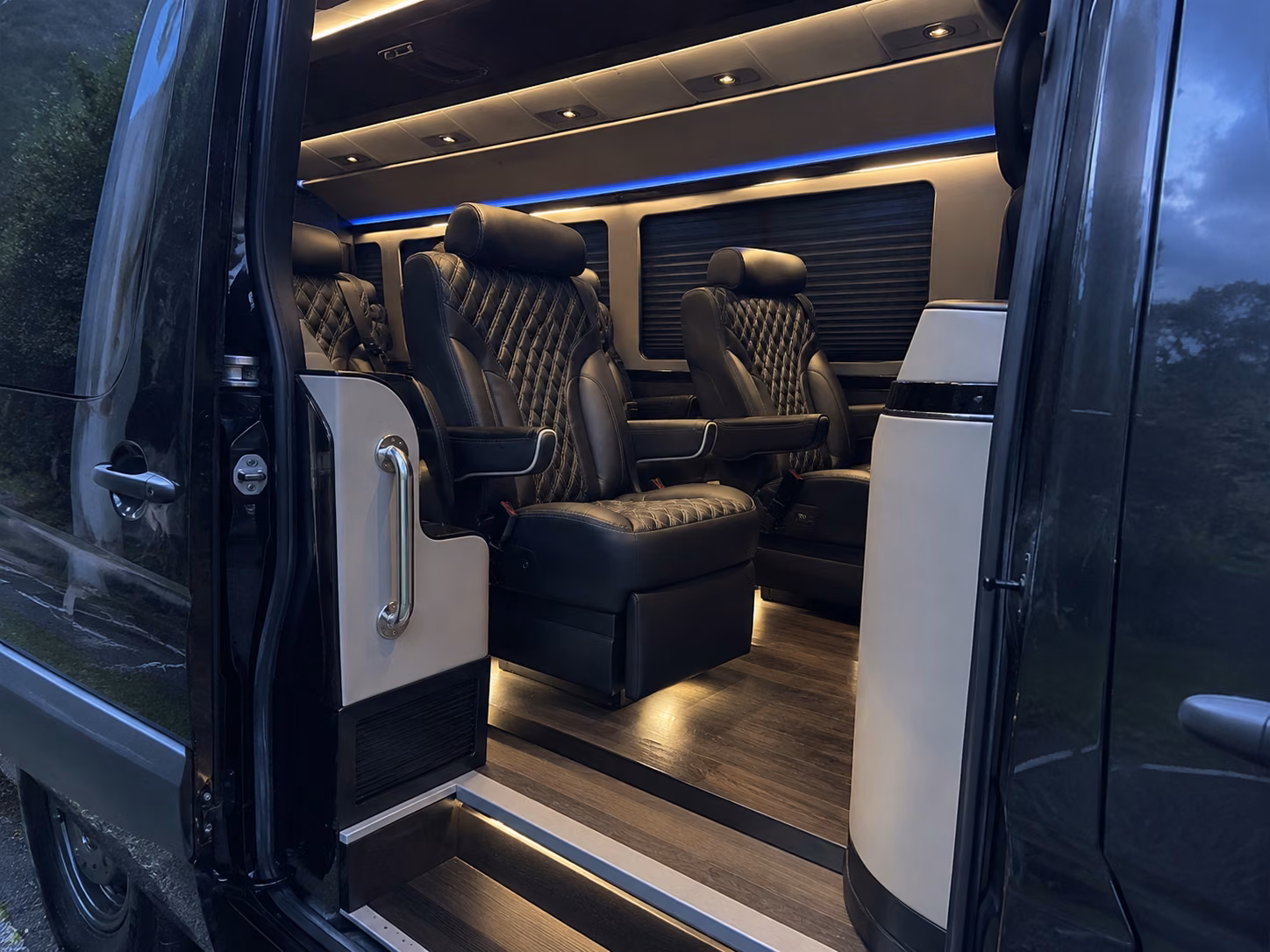 garland sprinter van with driver interior