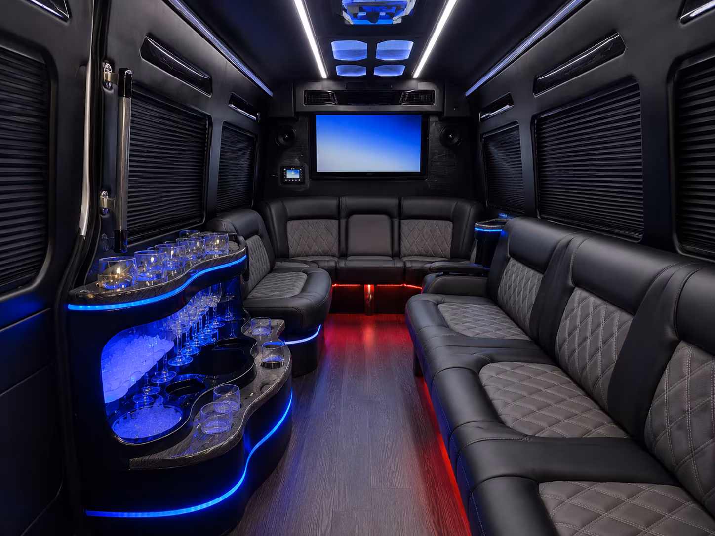 rehearsal dinner bus rentals in and around garland